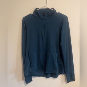 We Wander blue quarter zip